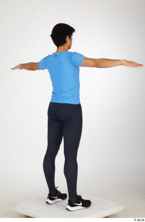  Jorge ballet leggings black sneakers blue t shirt dressed sports standing t poses whole body 0006.jpg